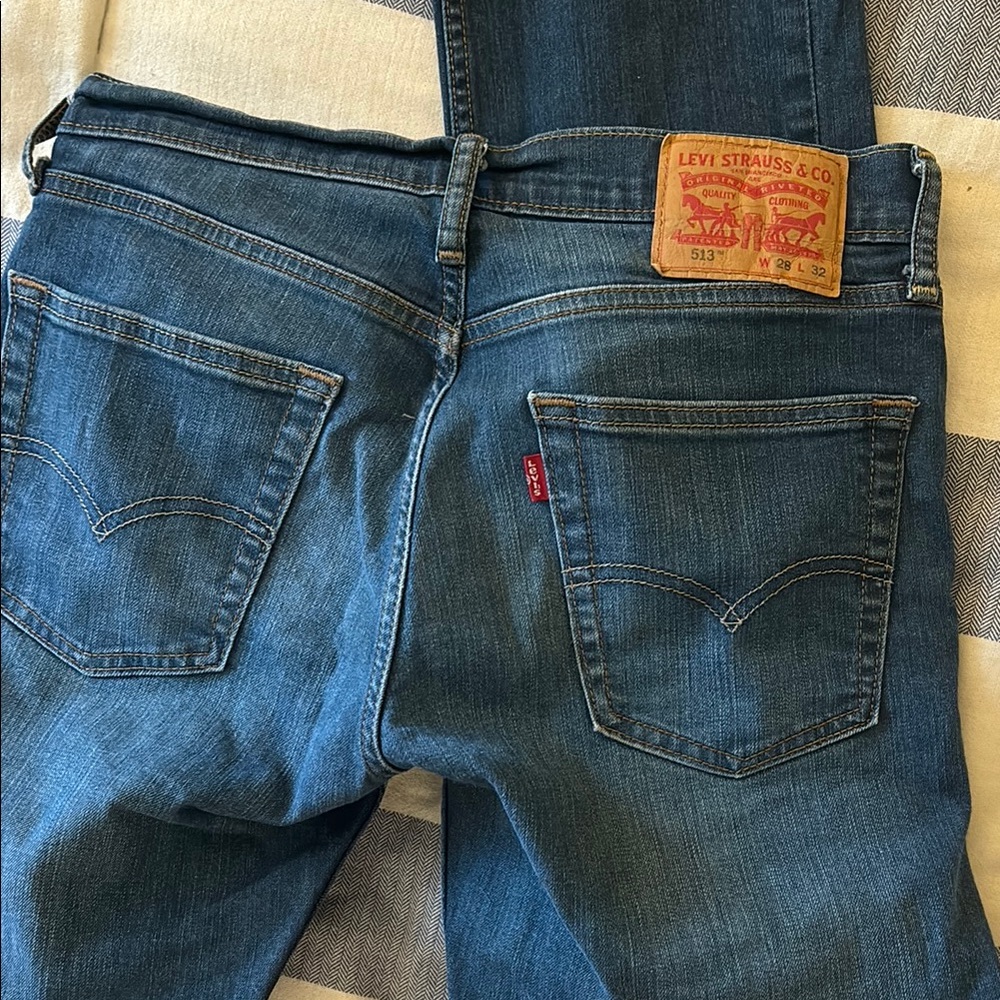 Levi's Blue Straight Leg Jeans Classic Style